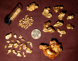 Gold from Silvarado Mine
